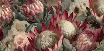 Keyboard Mat, RED PROTEA #4
