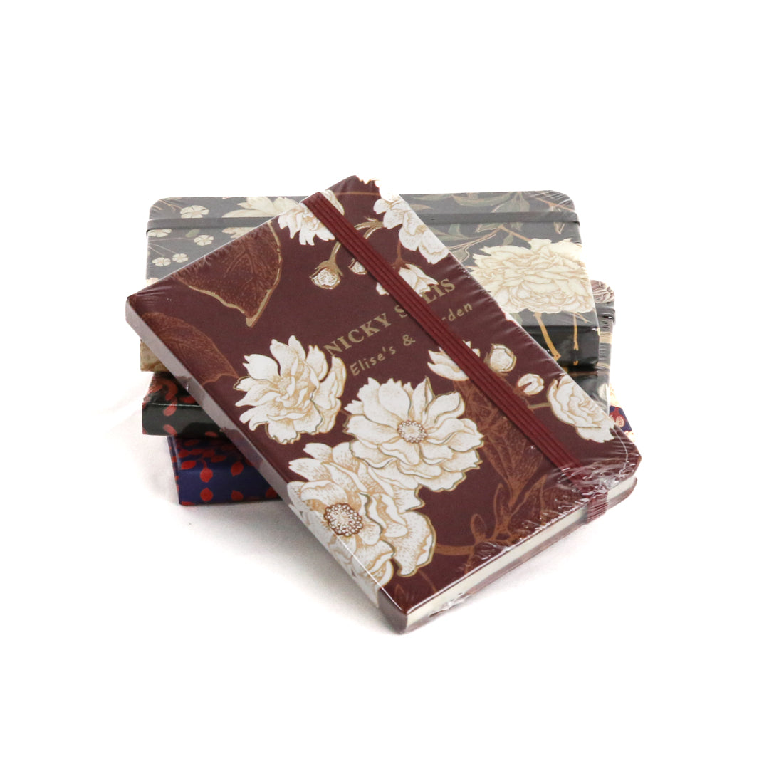 Notebook Medium Maroon Floral