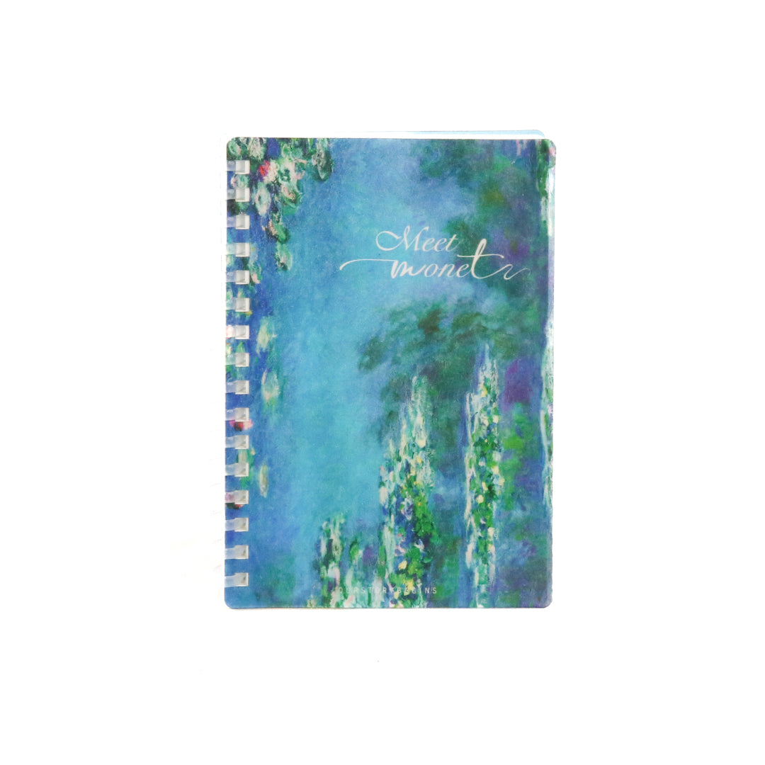 Notebook Small Blue/Green Print