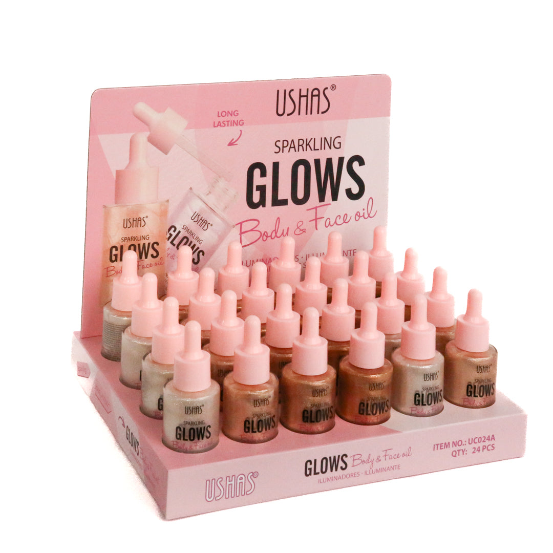 Body and Face Glitter Oil 24 p/box (R35ea)