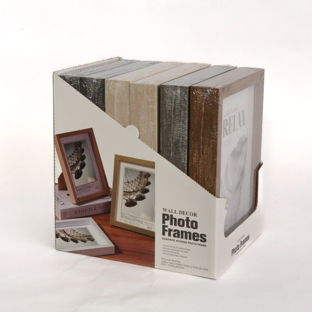 Picture frames 6x8 inches 6 p/box (R44ea)