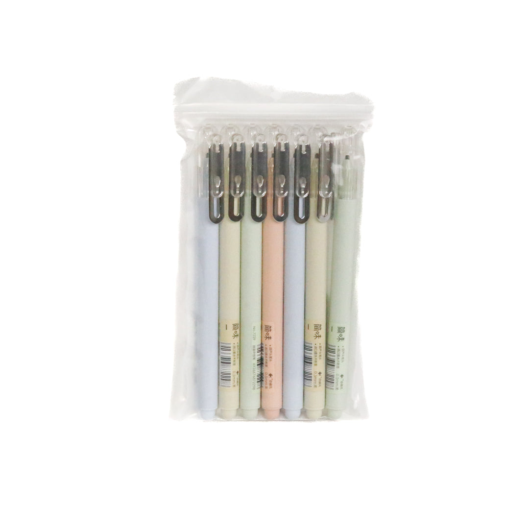 Black Gel Pen pack of 6 (R7ea)