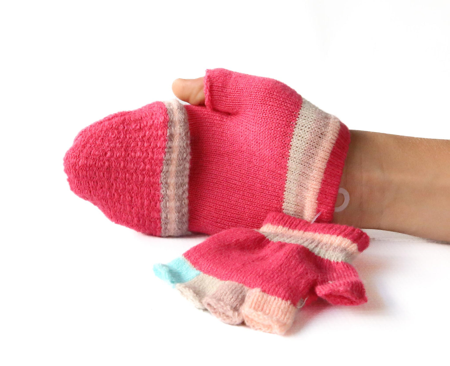 Kiddies fingerless gloves with mitten flap_Pack of 12