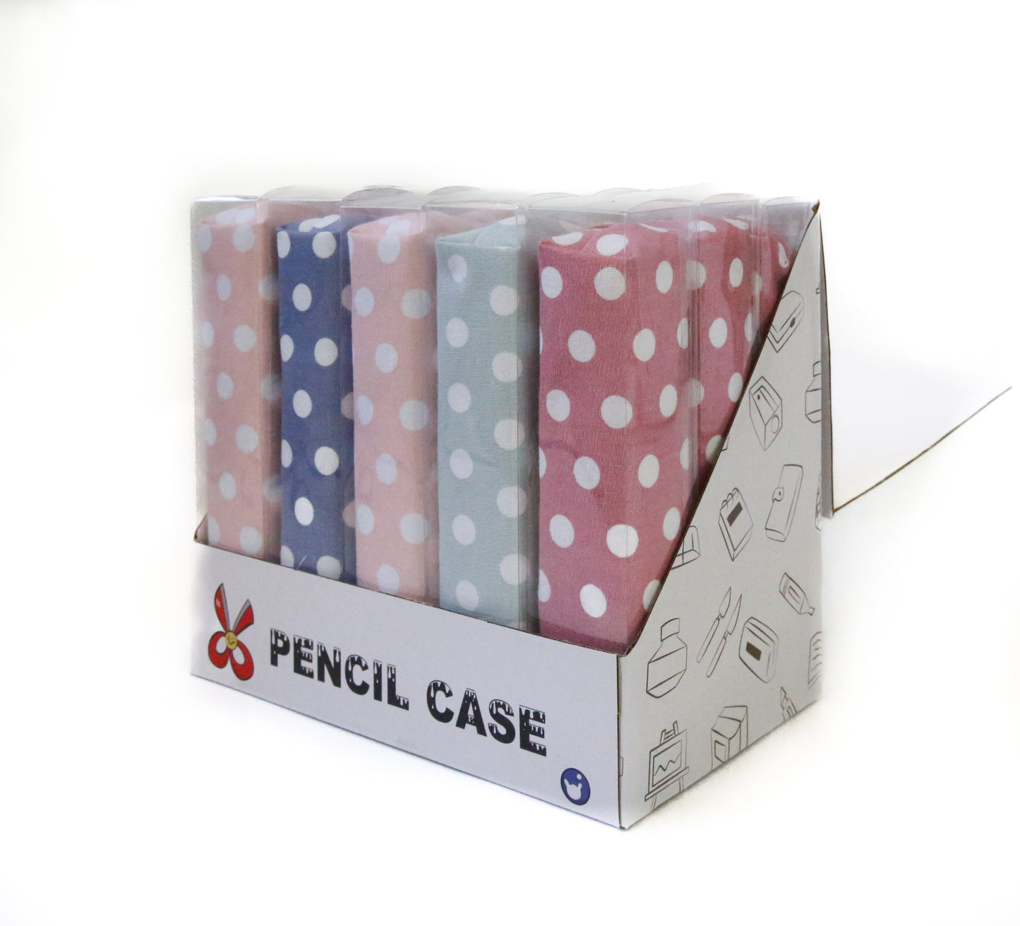 Slim Line pencil bag_Counter Display_Dots