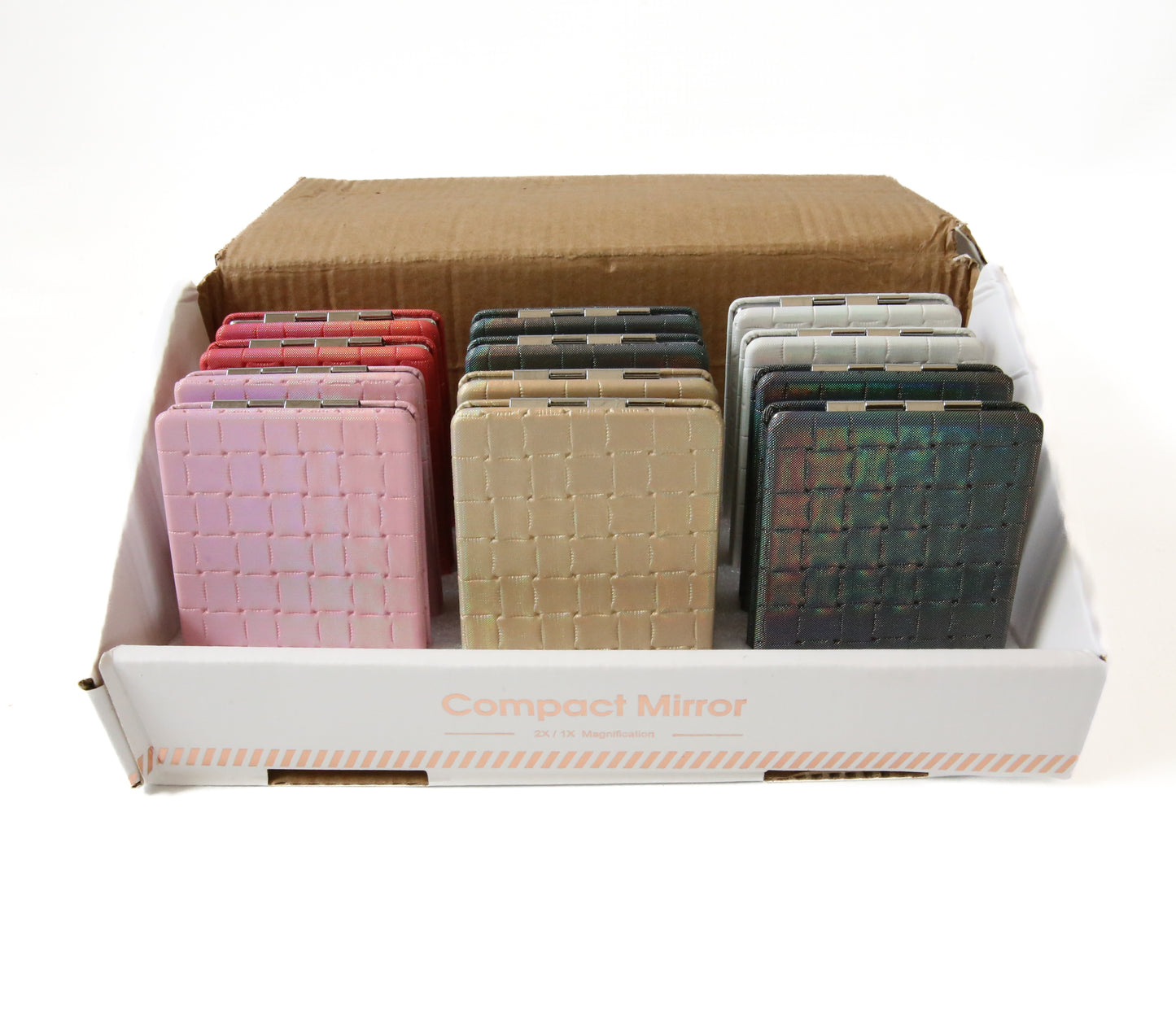 Compact Mirror Counter Display_Square Plain_Box of 12