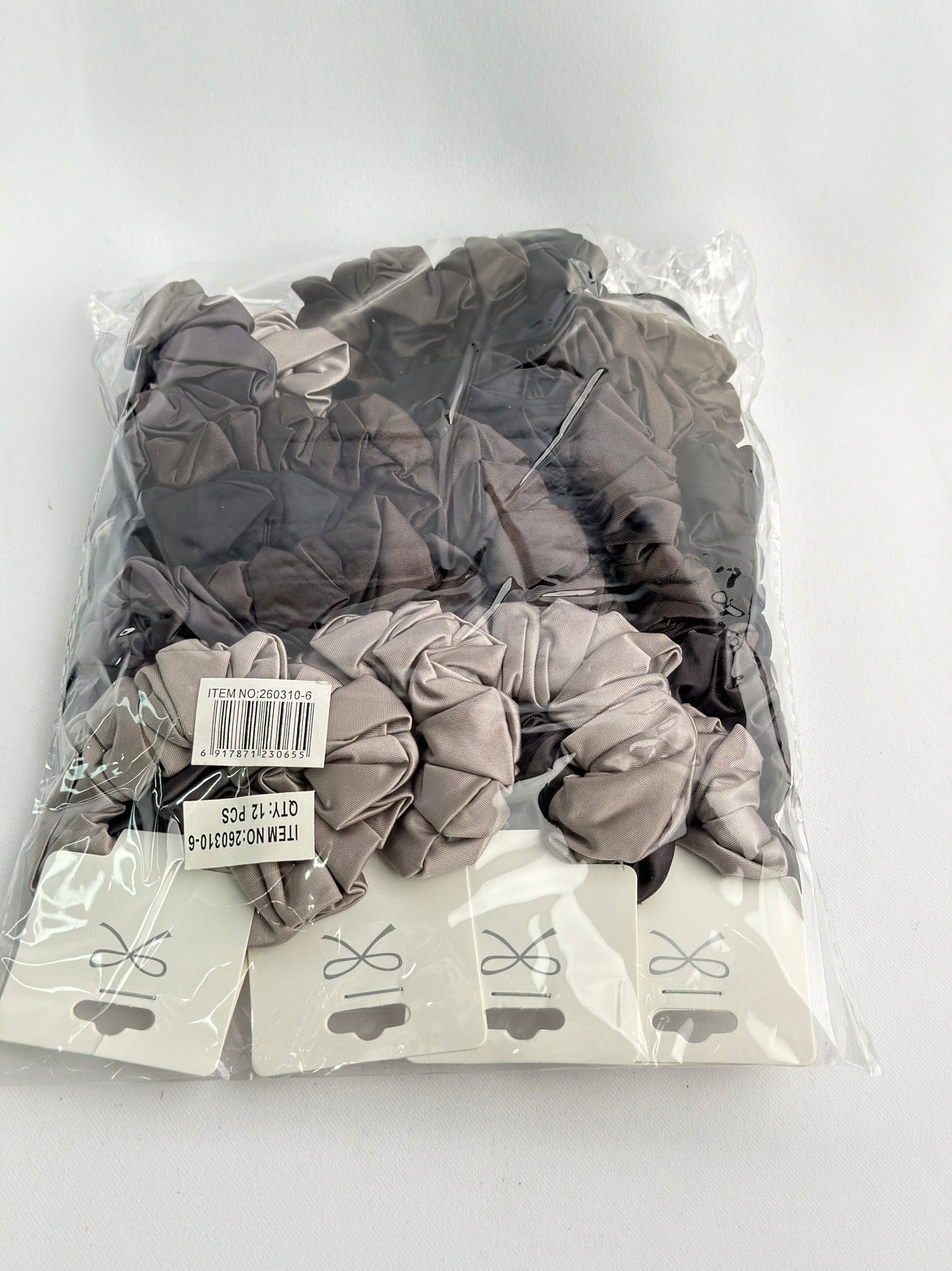 Hair Satin Scrunchy 12/pack (R21ea)