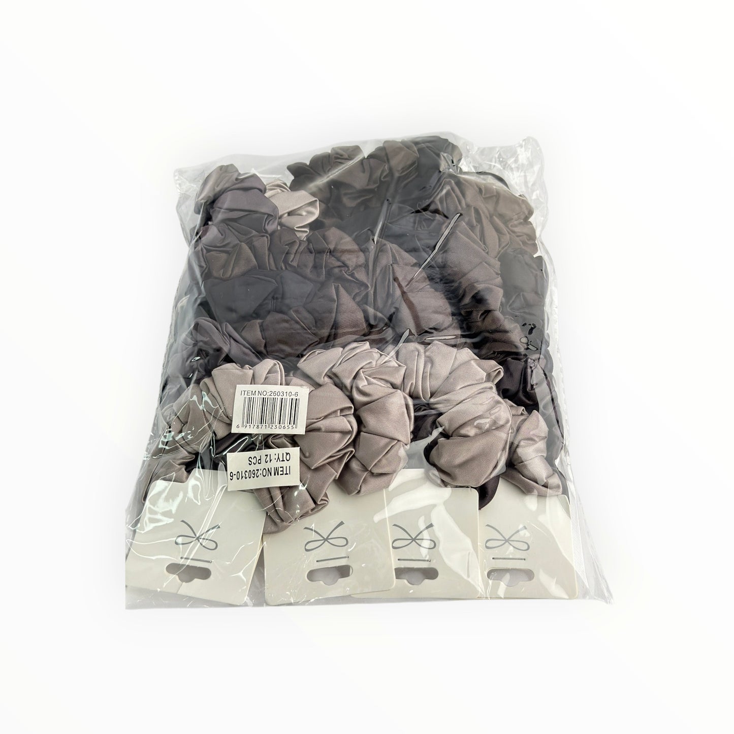 Hair Satin Scrunchy 12/pack (R21ea)