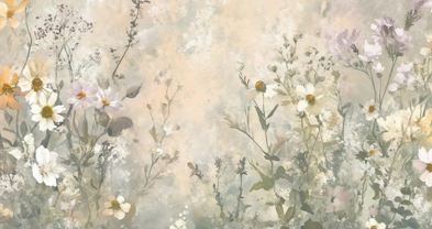 Keyboard Mat, FLOWERS  #1
