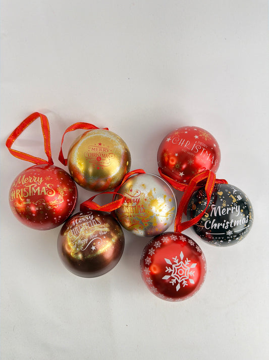 Gift Tin Baubles 12/pack (R17ea)