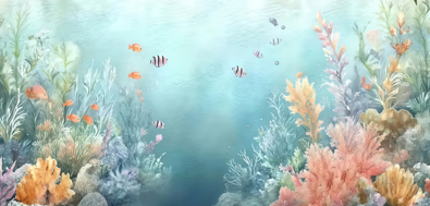 Keyboard Mat, AQUARIUM  #3