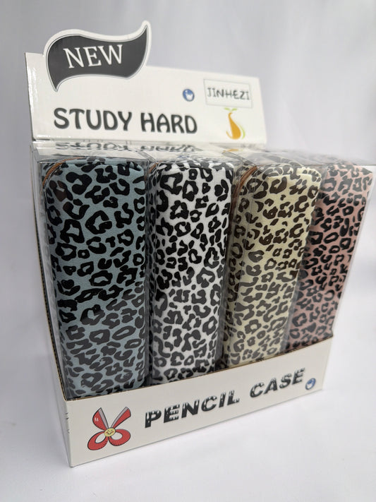 Slim Line pencil bag 12/box (R27ea) LEOPARD