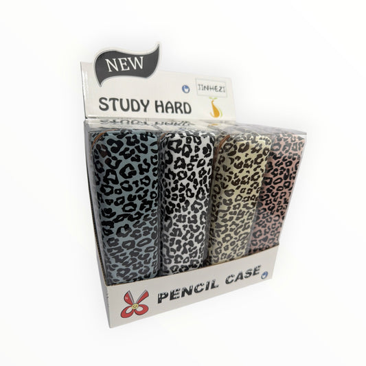 Slim Line pencil bag 12/box (R27ea) LEOPARD
