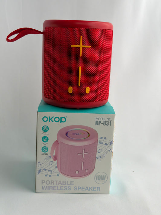 Okop Red Wireless Speaker KP-831