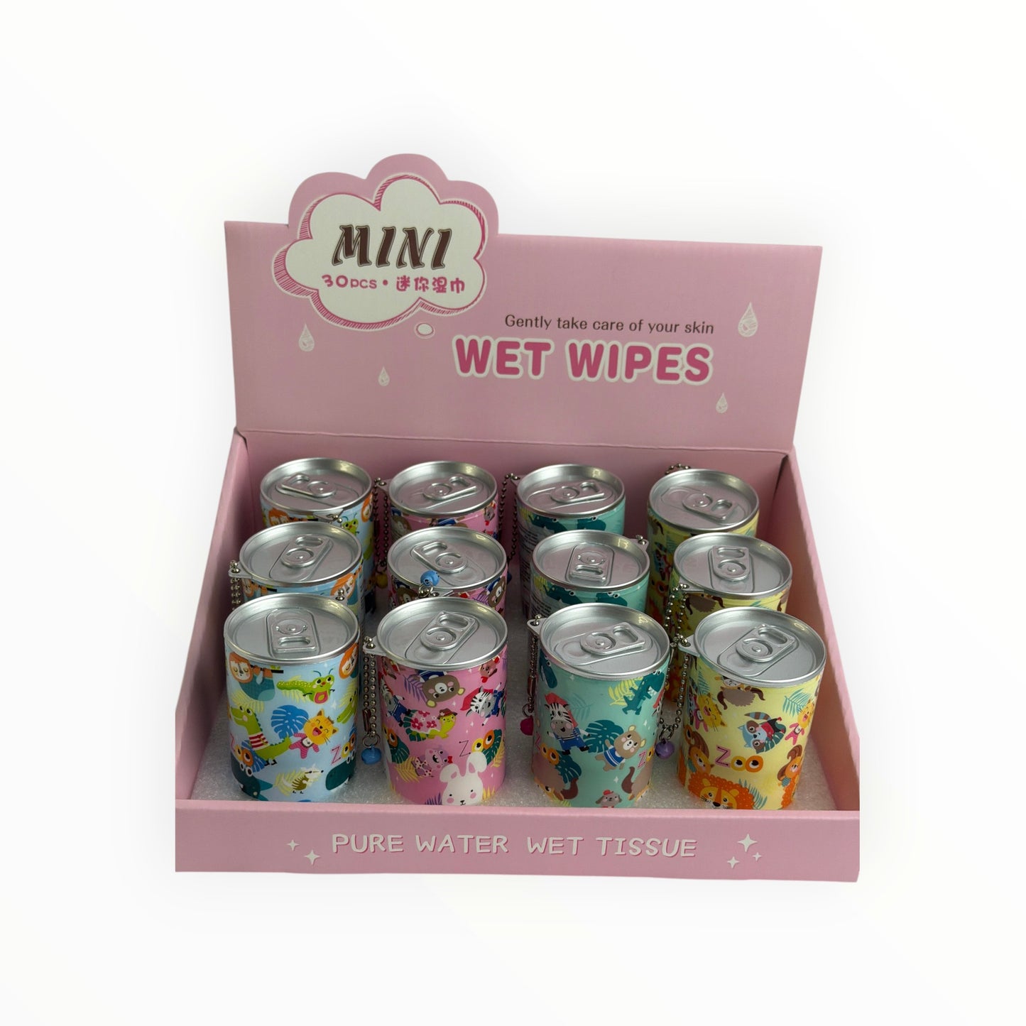 Wet Wipes 12/box (R15ea) JUNGLE ANIMALS