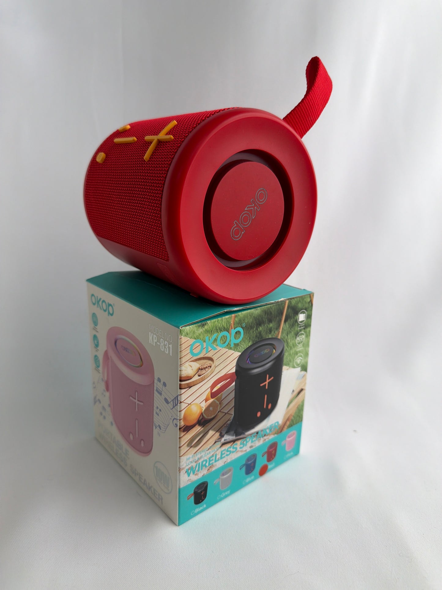 Okop Red Wireless Speaker KP-831