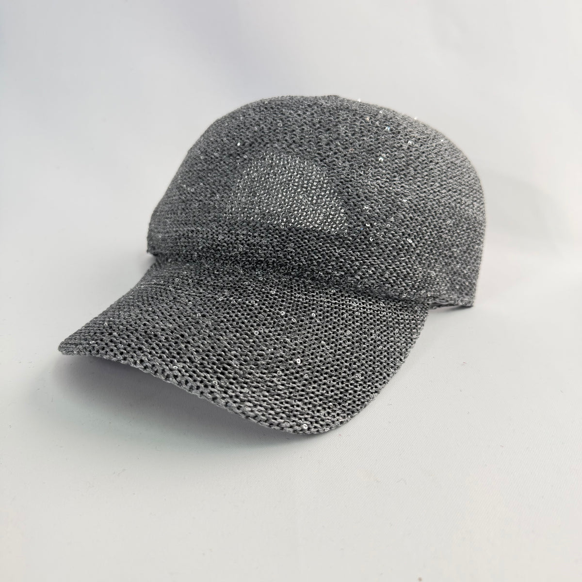 Peak Cap, sparkly Grey