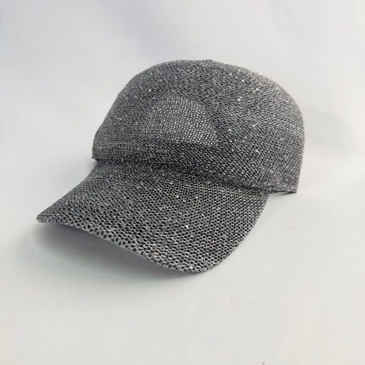 Peak Cap, sparkly Grey