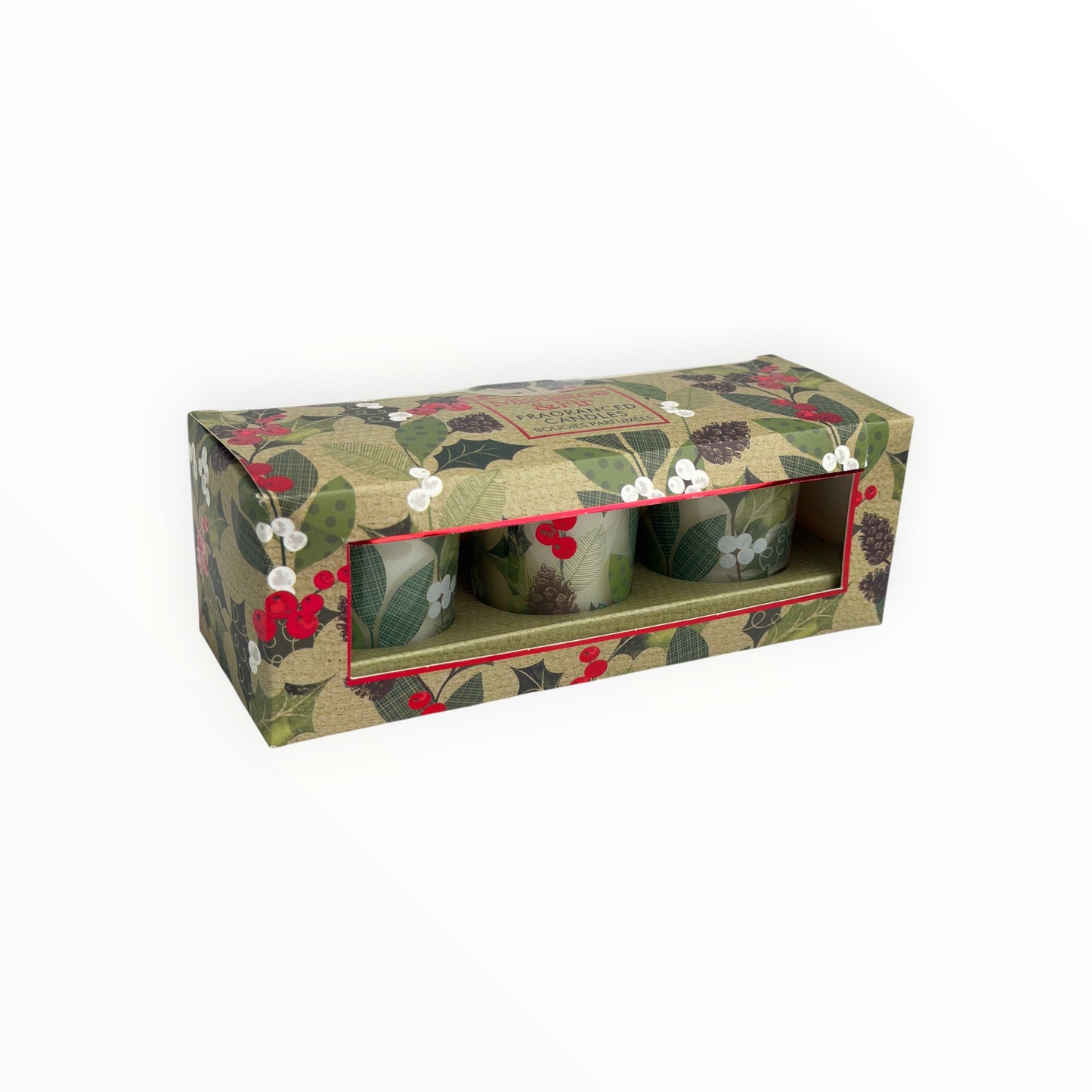 Christmas boxed candle 3pc Set