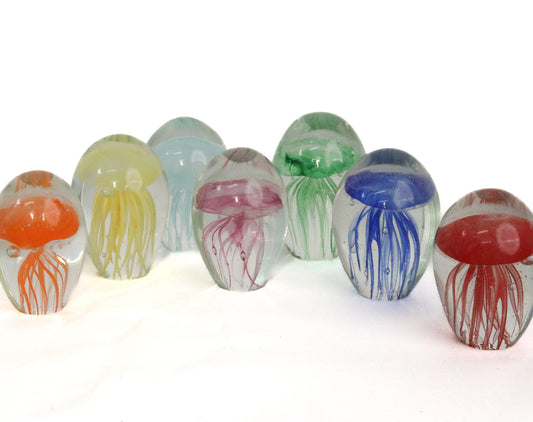 Glass Paper Weight 11cm RED