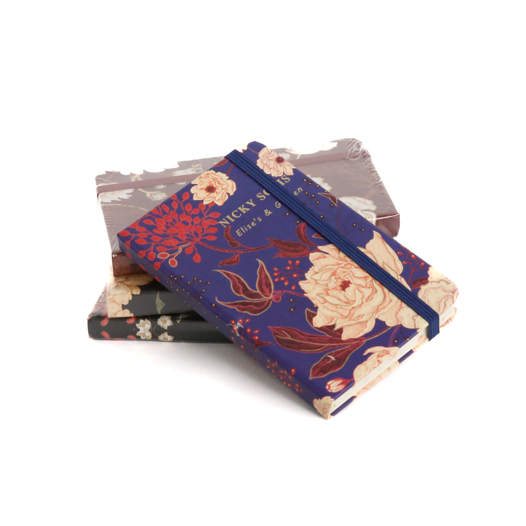 Notebook Medium Blue Pattern