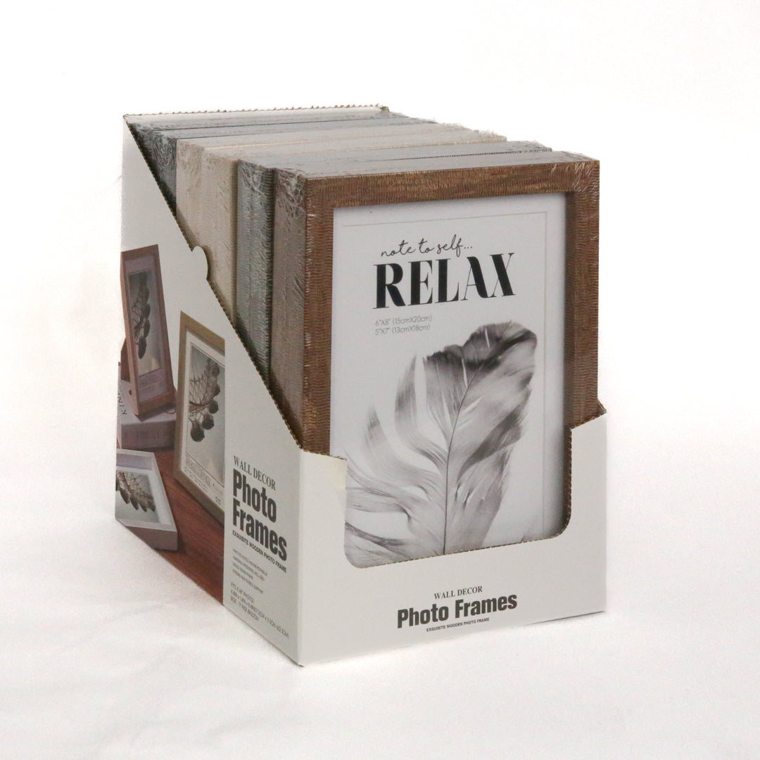 Picture frames 6x8 inches 6 p/box (R44ea)