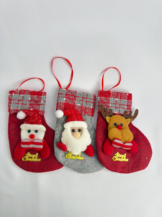Small Christmas Sock 3/pack (R16ea)