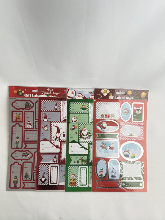 Christmas Gift Labels 12/pack (R8ea)