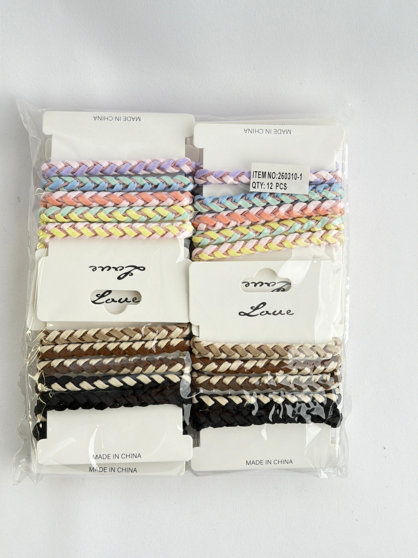 Hair Elastics 12/pack (R15ea) 260310_1