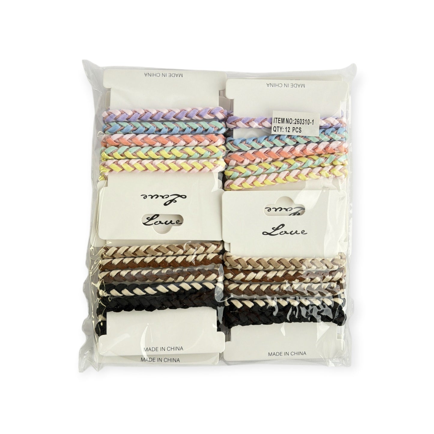 Hair Elastics 12/pack (R15ea) 260310_1