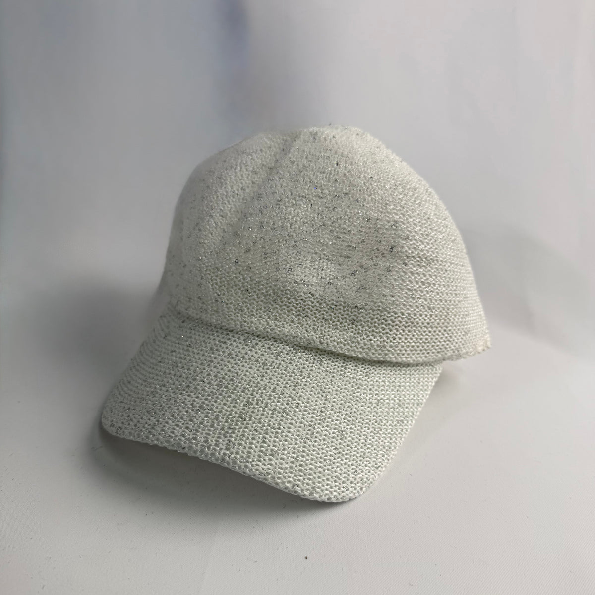 Peak Cap, sparkly White