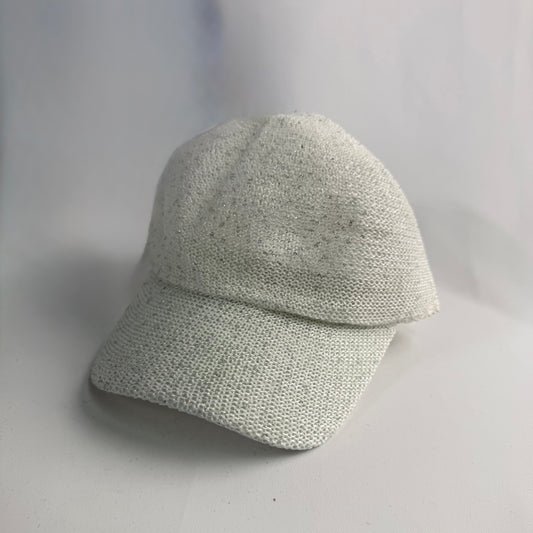 Peak Cap, sparkly White