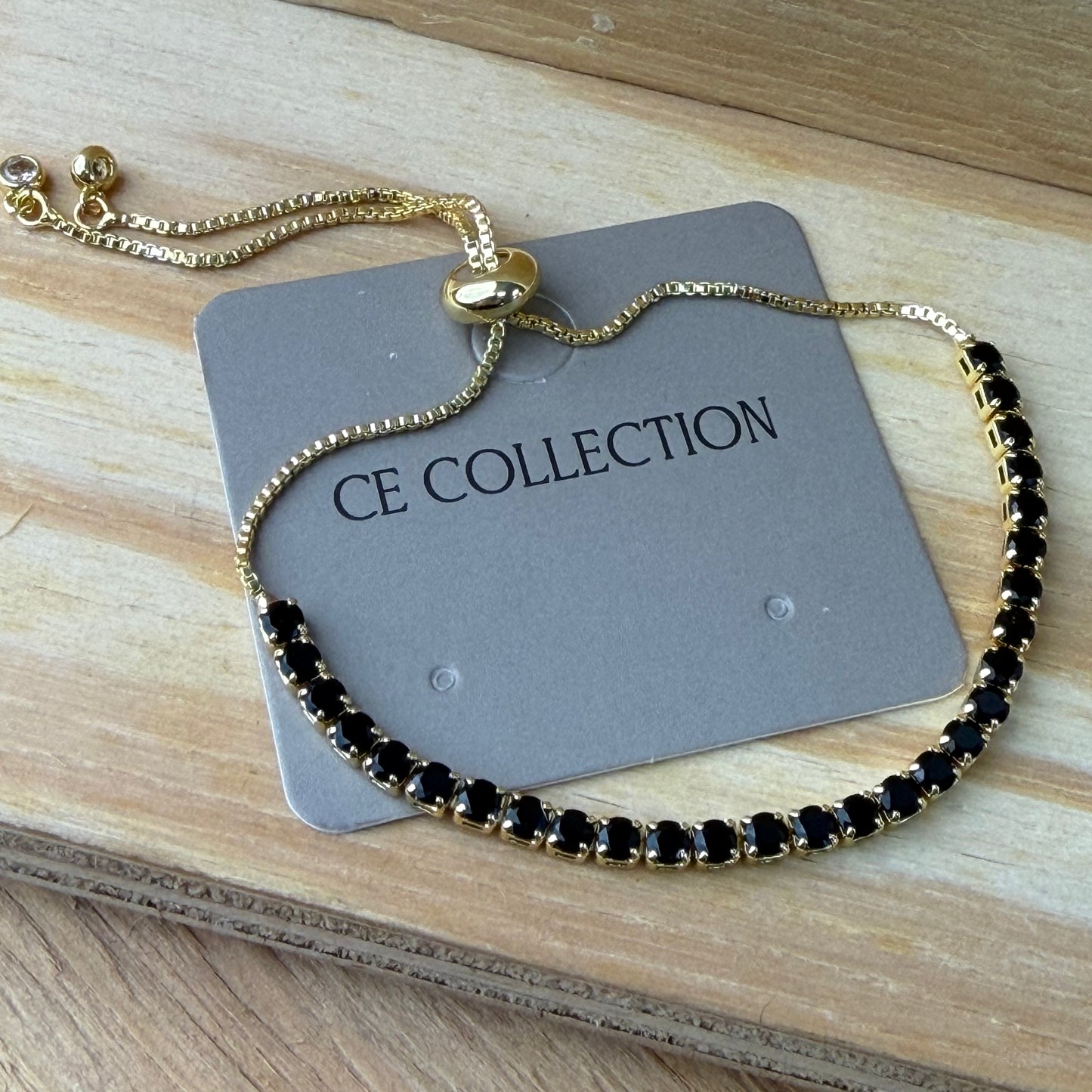 Gold plated adjustable bracelet