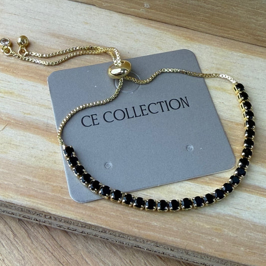 Gold plated adjustable bracelet