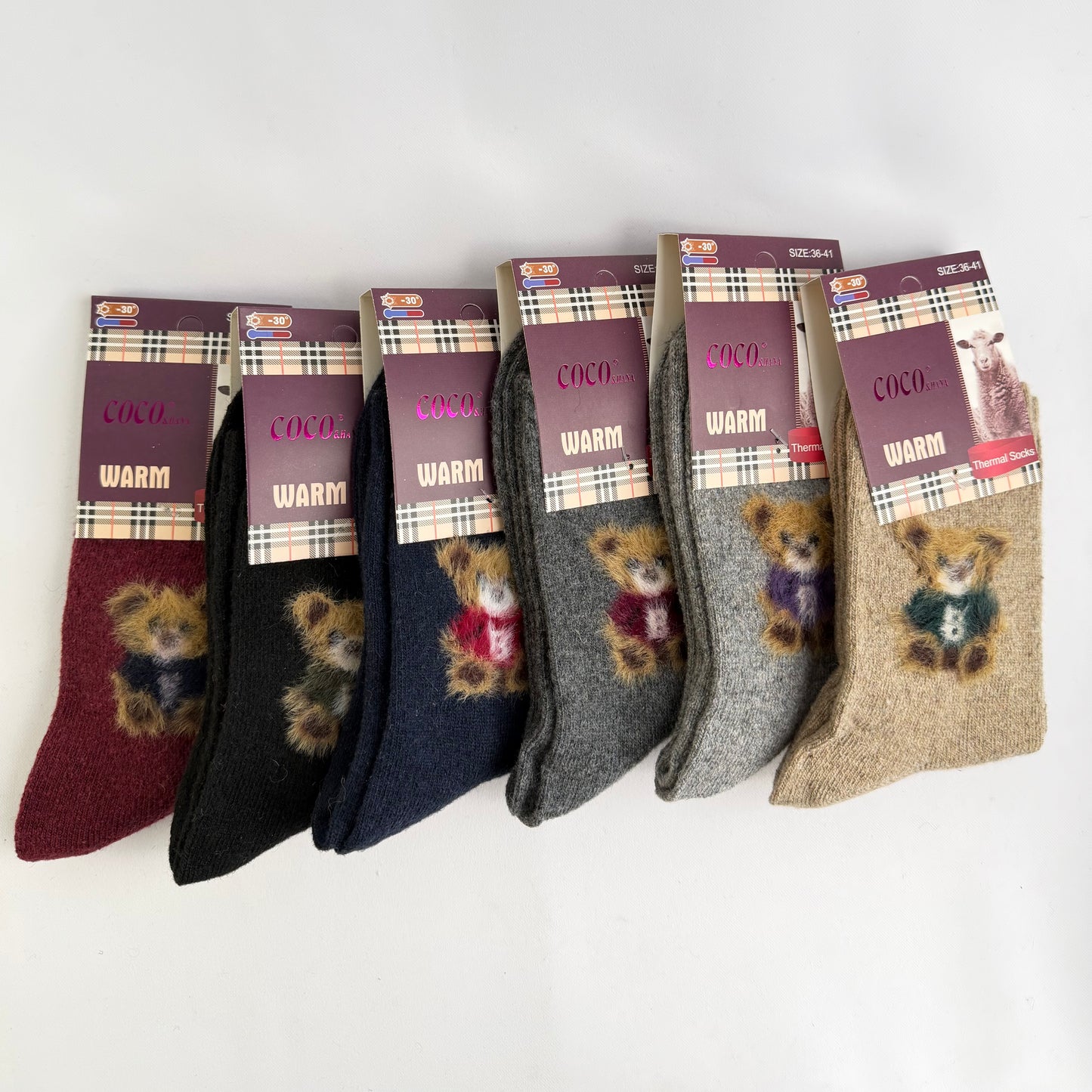 Ladies Thermal Socks 12 p/pack (R17.58ea)