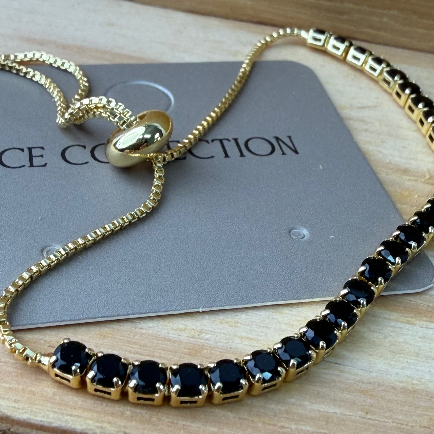 Gold plated adjustable bracelet