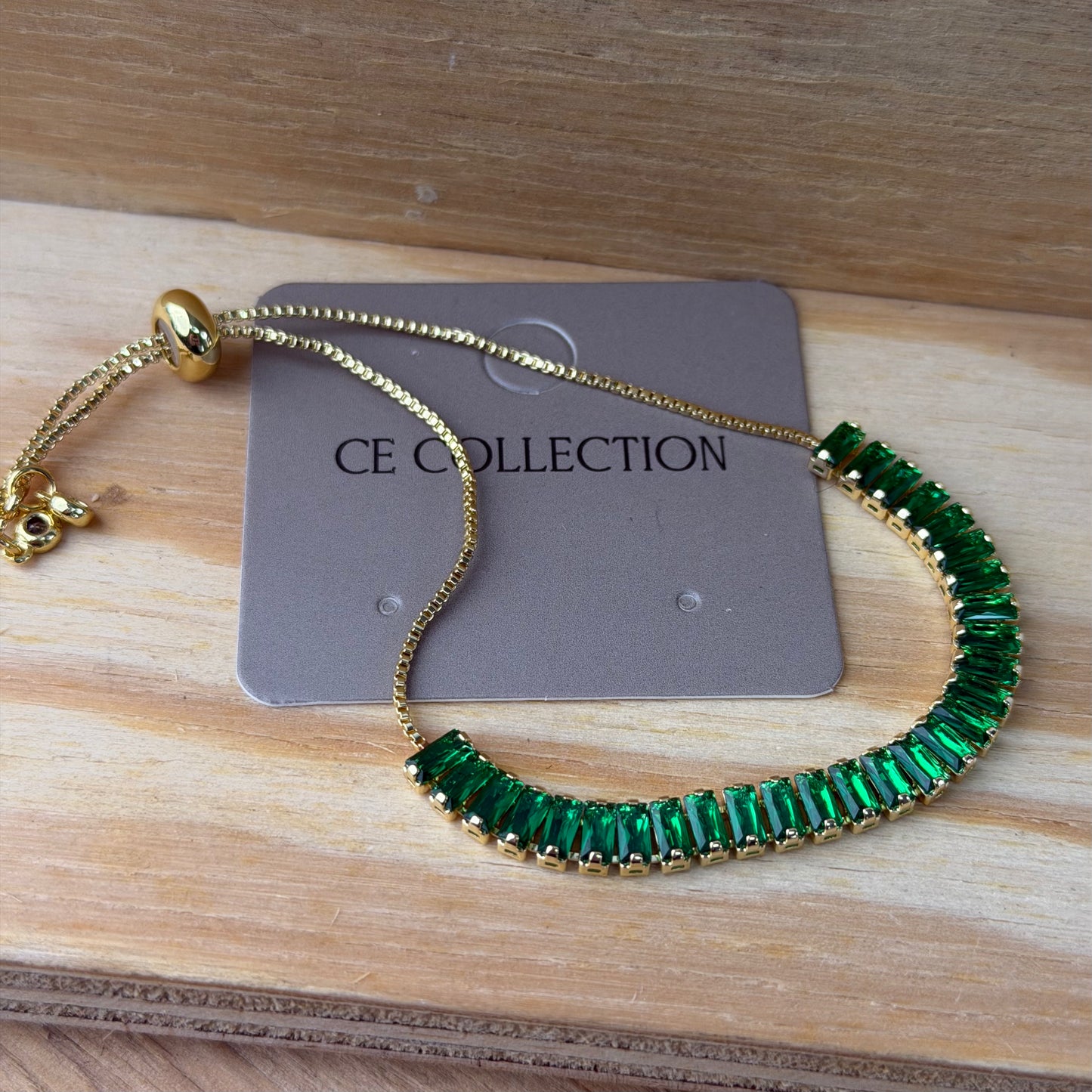 Gold plated adjustable bracelet