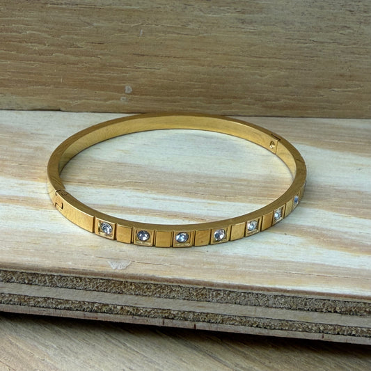 Silver/Gold Plated Stainless Steel Bangles