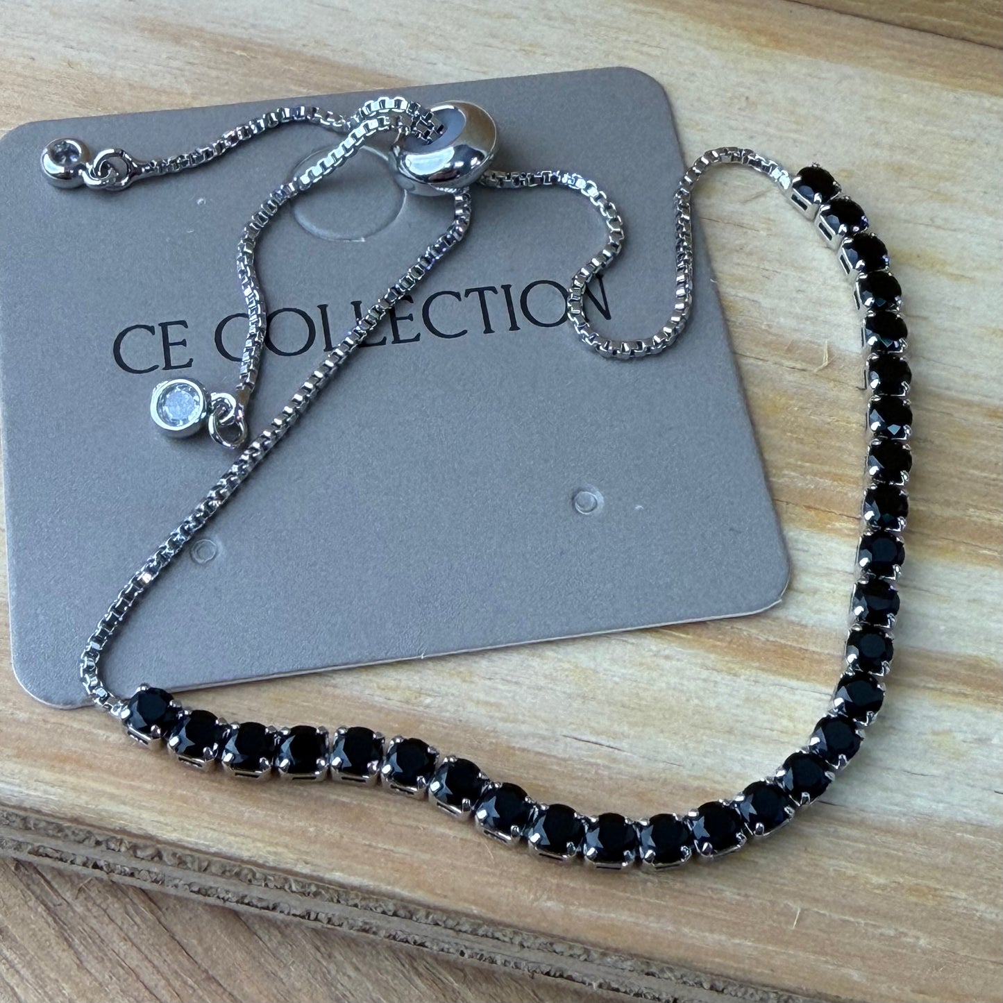 Silver plated adjustable bracelet