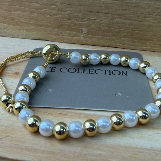 Gold plated adjustable bracelet