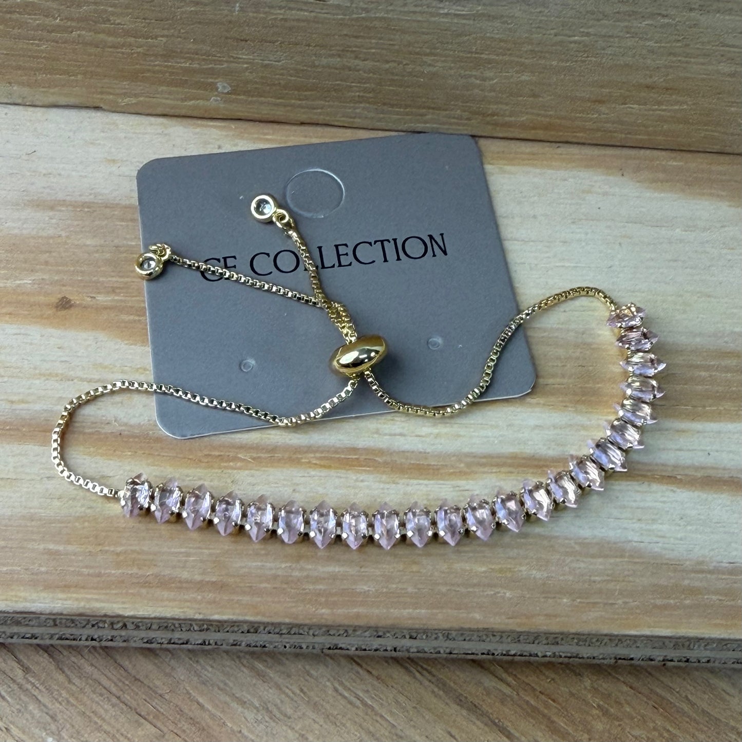 Gold plated adjustable bracelet