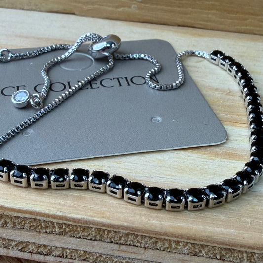 Silver plated adjustable bracelet