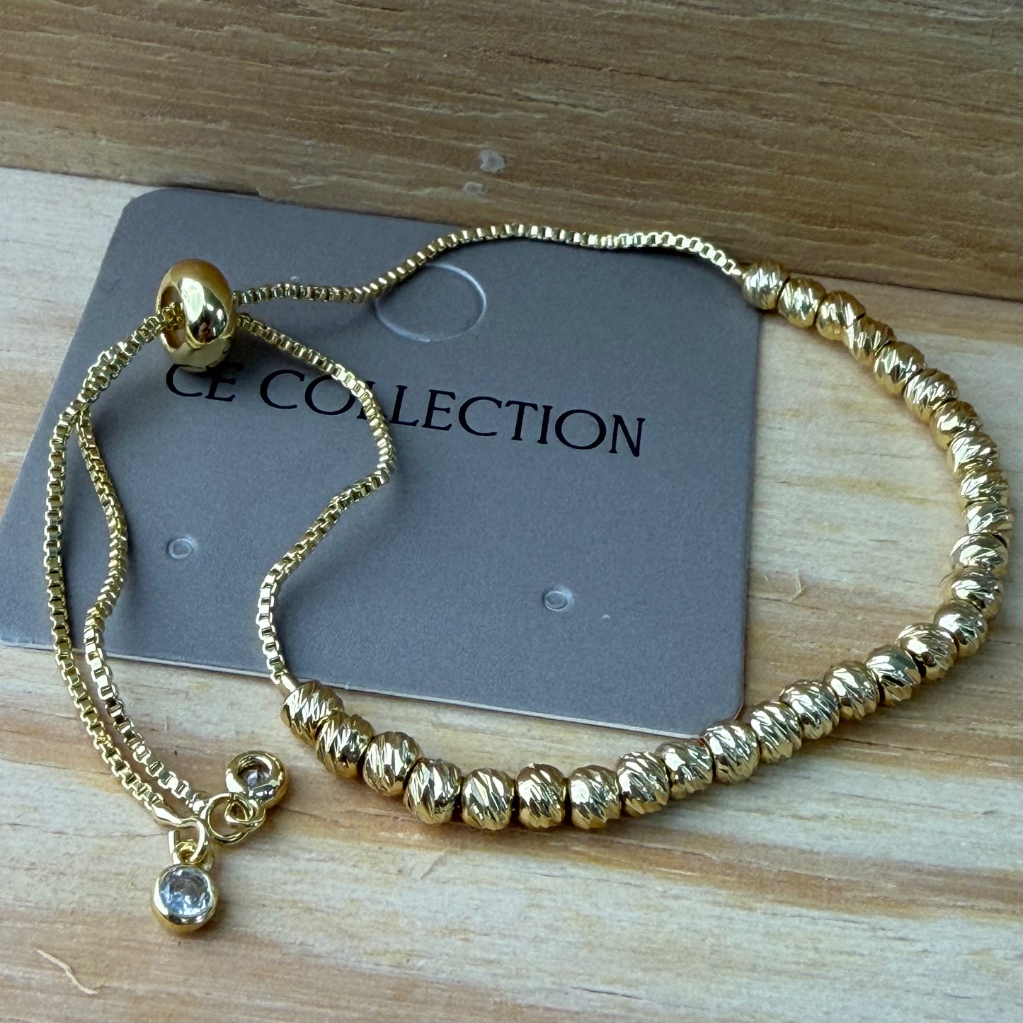 Silver plated adjustable bracelet