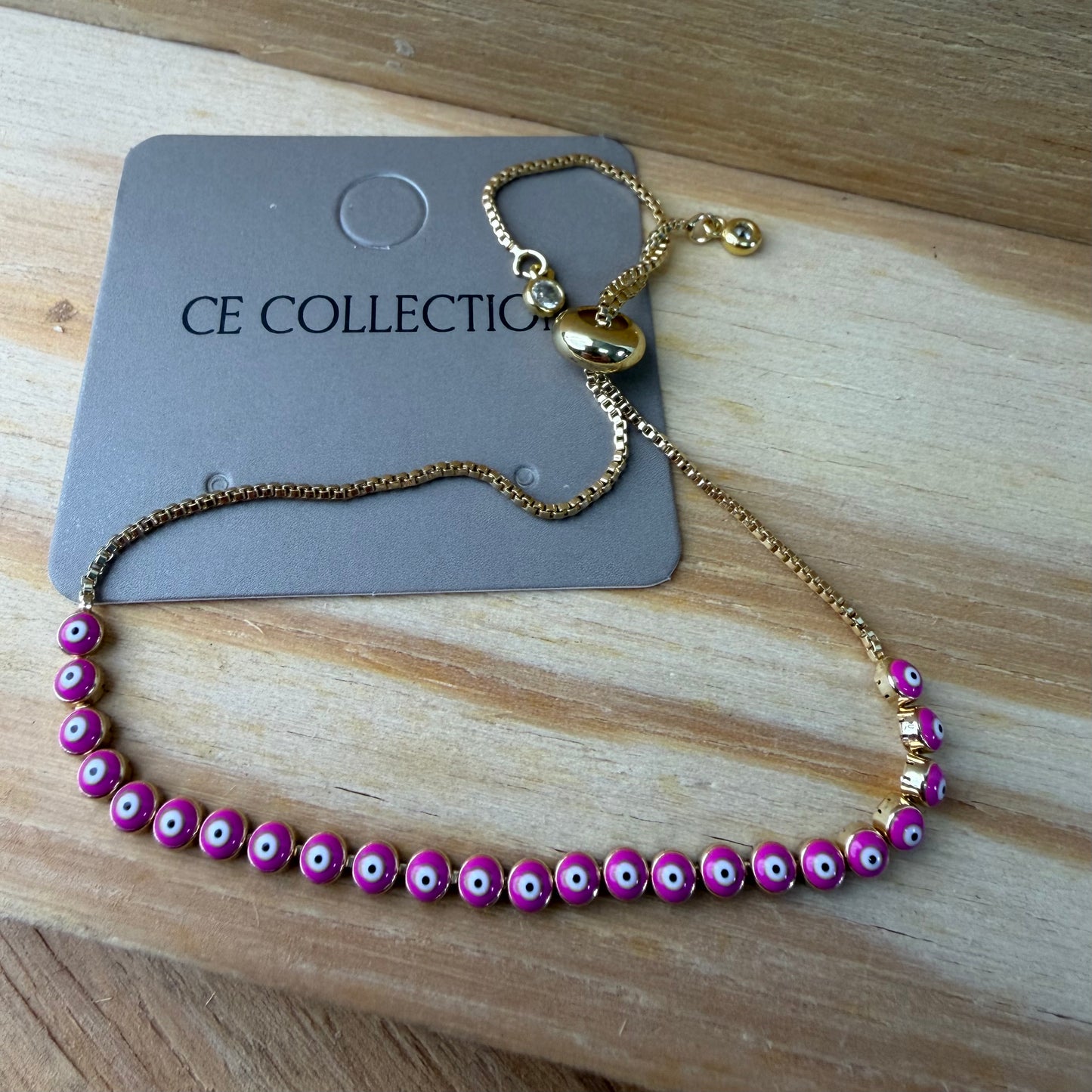 Gold plated adjustable bracelet