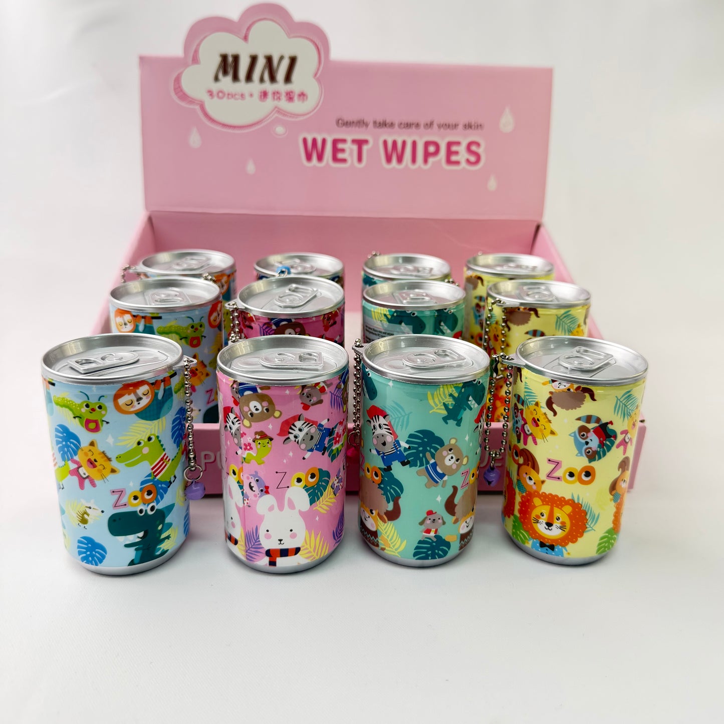 Wet Wipes 12/box (R15ea) JUNGLE ANIMALS
