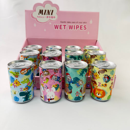Wet Wipes 12/box (R15ea) JUNGLE ANIMALS