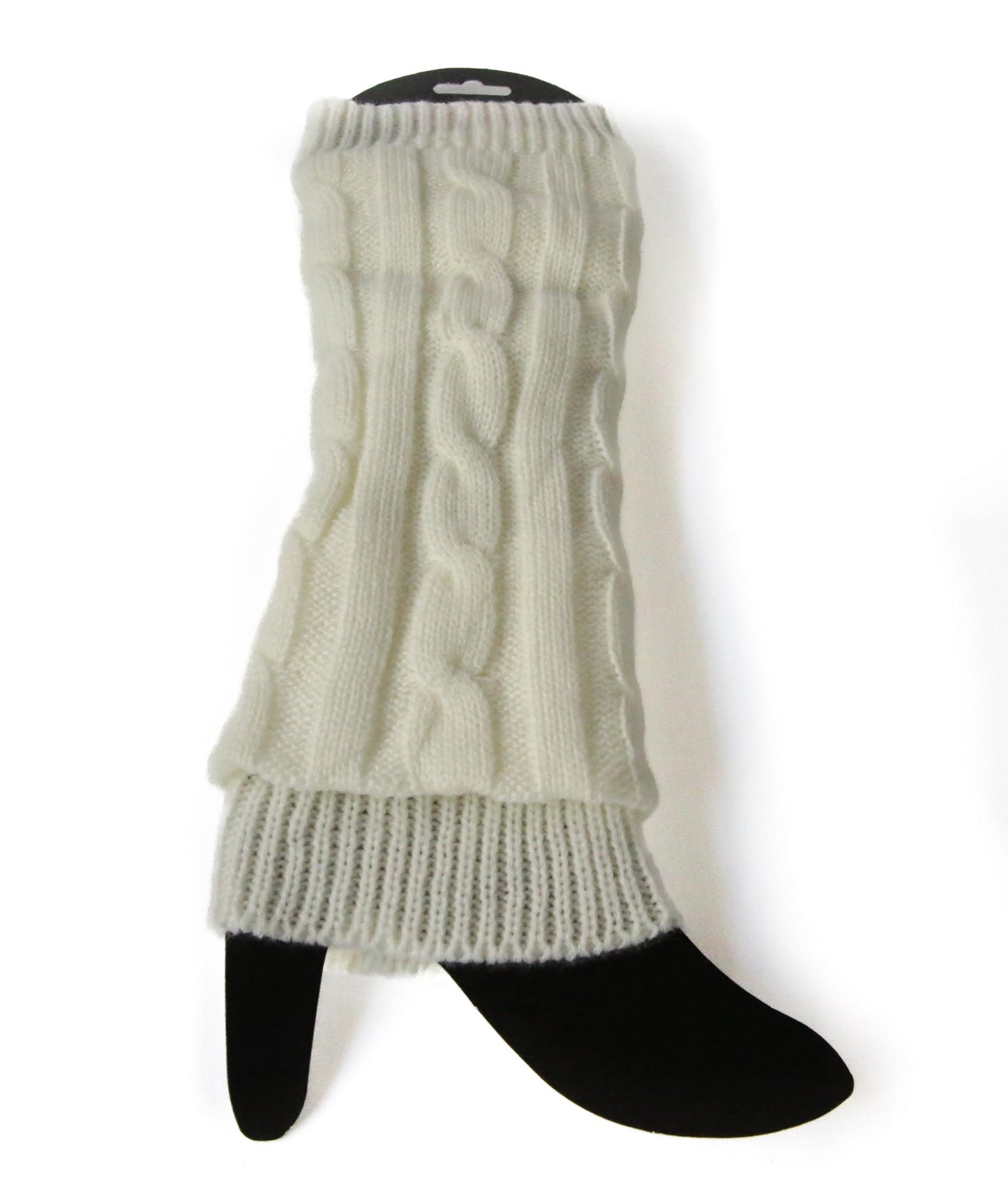 Cable Knit Legwarmers Cream