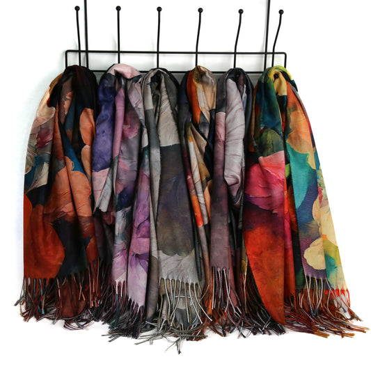 Printed Winter Scarves 12 p/pack (R97ea)