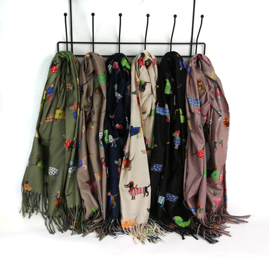 Printed Winter Scarves 12 p/pack (R97ea)