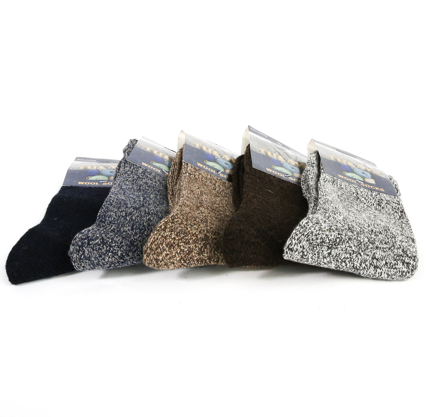 Unisex Wool Socks (50% Angora, 30% Wool)_Pack of 12