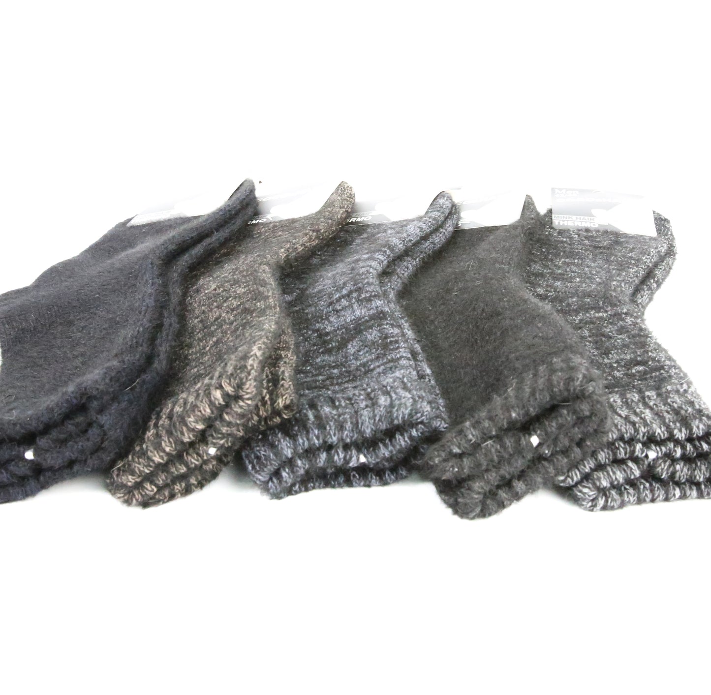 Mens Super Thick Winter Socks (75% Mink, 20% Wool)_Pack of 12